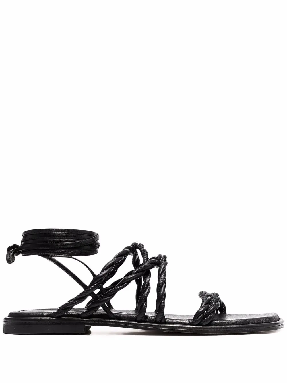 Сандалии Calypso на плоской подошве Stuart Weitzman, черный