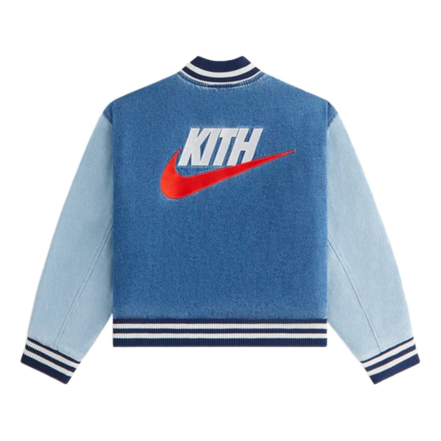 (PS) Джинсовая куртка-бомбер Kith x Nike, цвет «Мистический синий» — фото 2