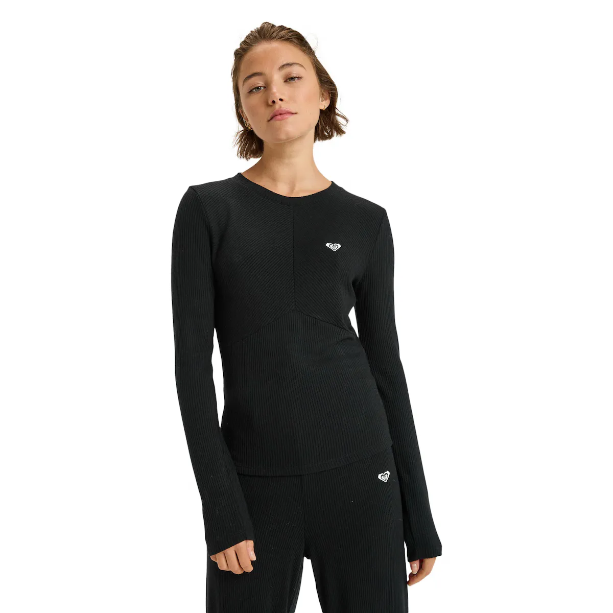 

Женская футболка Rise & Vibe New Rib Roxy, черный
