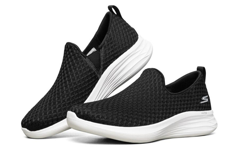 YOU Slip-on Shoes Женские низкие черные/белые Skechers — фото 3