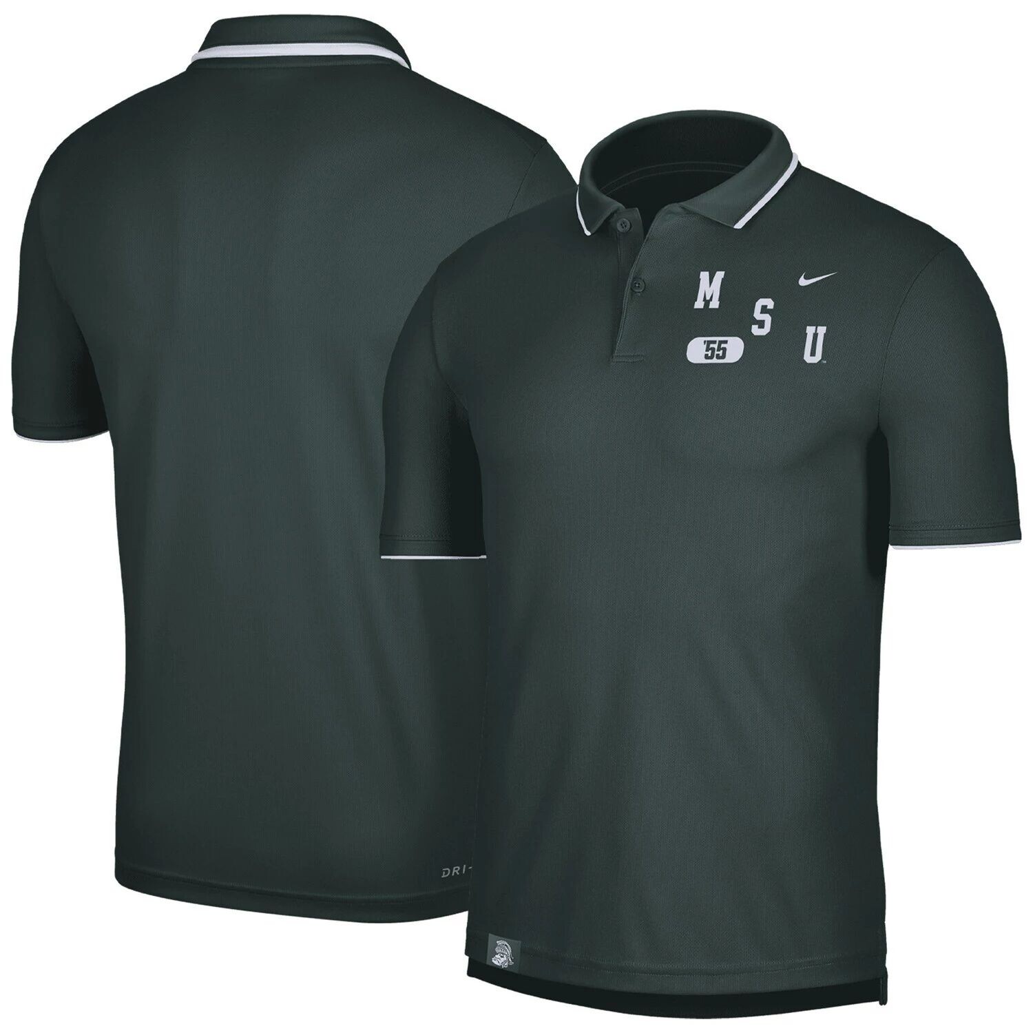 

Мужское зеленое поло Michigan State Spartans Wordmark Performance Nike, Зеленый, Мужское зеленое поло Michigan State Spartans Wordmark Performance Nike