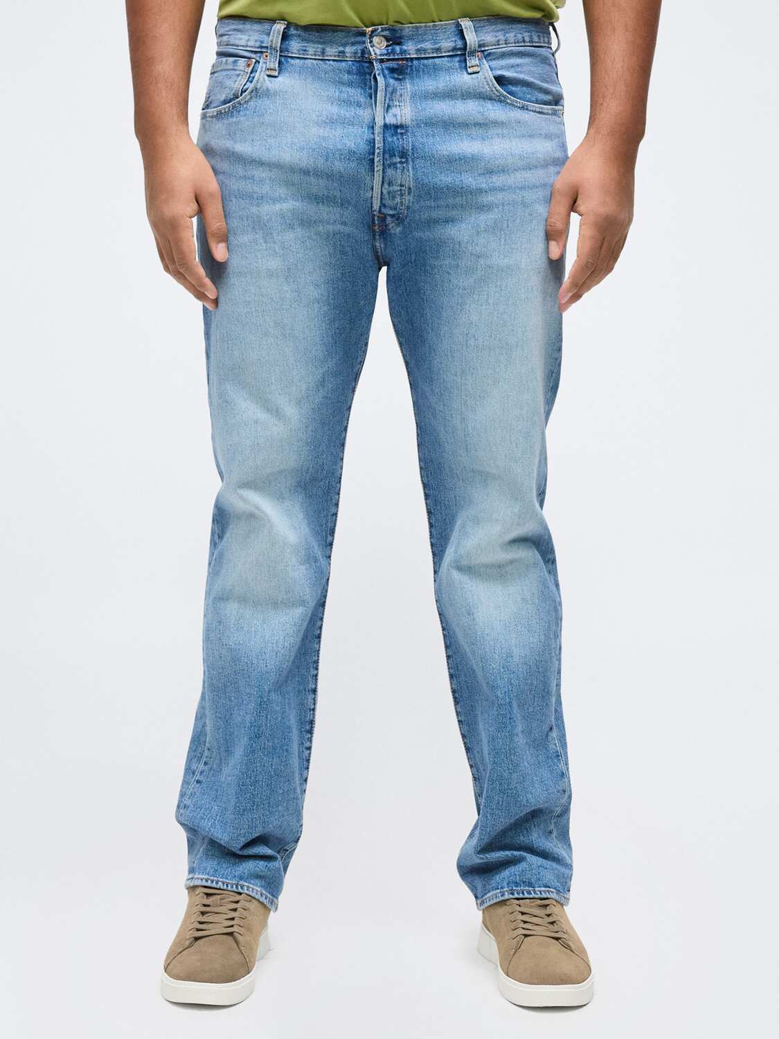 Levi's Big & Tall Джинсы Regular '501' в синем дениме — фото 2