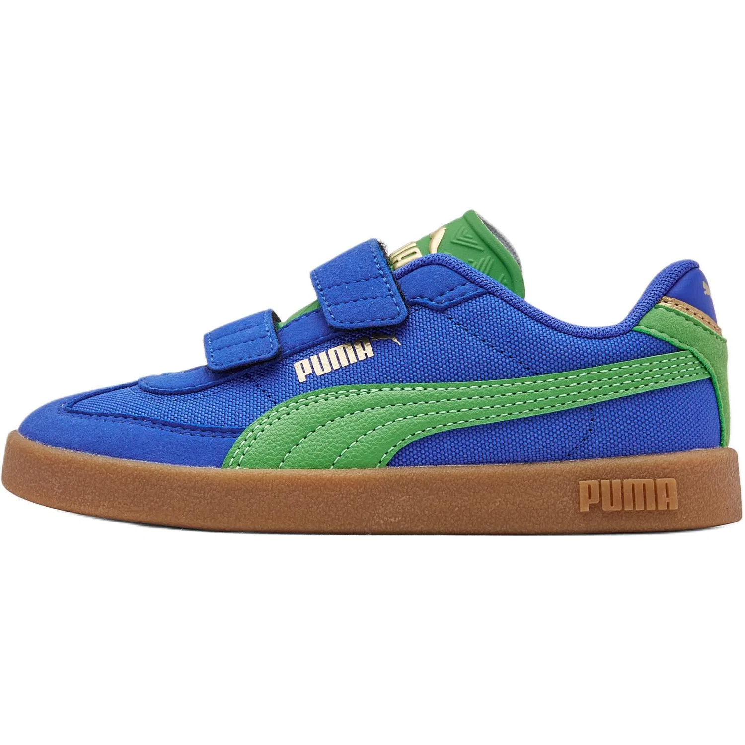 Низкие детские скейтбордические кроссовки Electric Blue Kids' PUMA, Electric Blue-Green Fruit