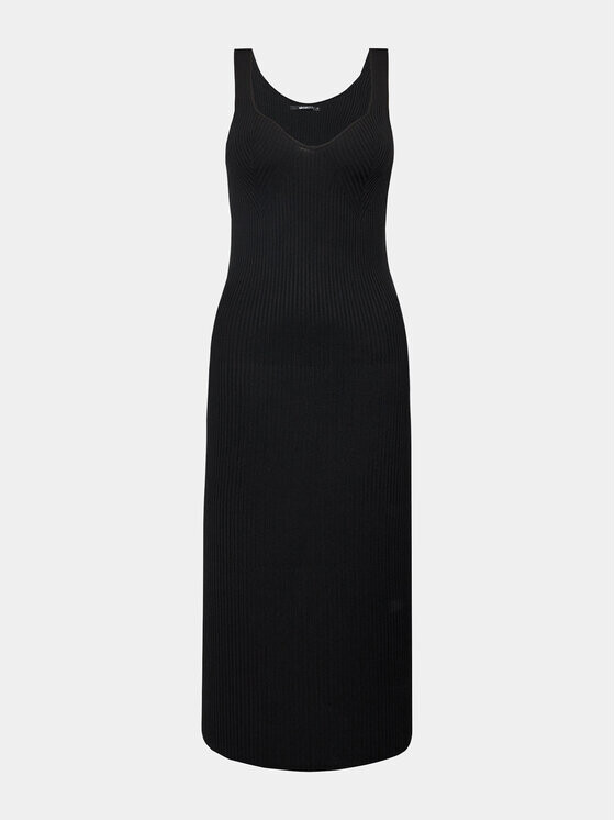 

Трикотажное платье приталенного кроя Gina Tricot, черный