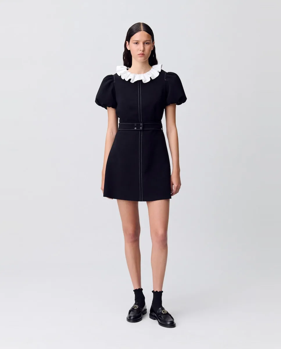 

Короткое платье с воротником Claudie Pierlot, черный