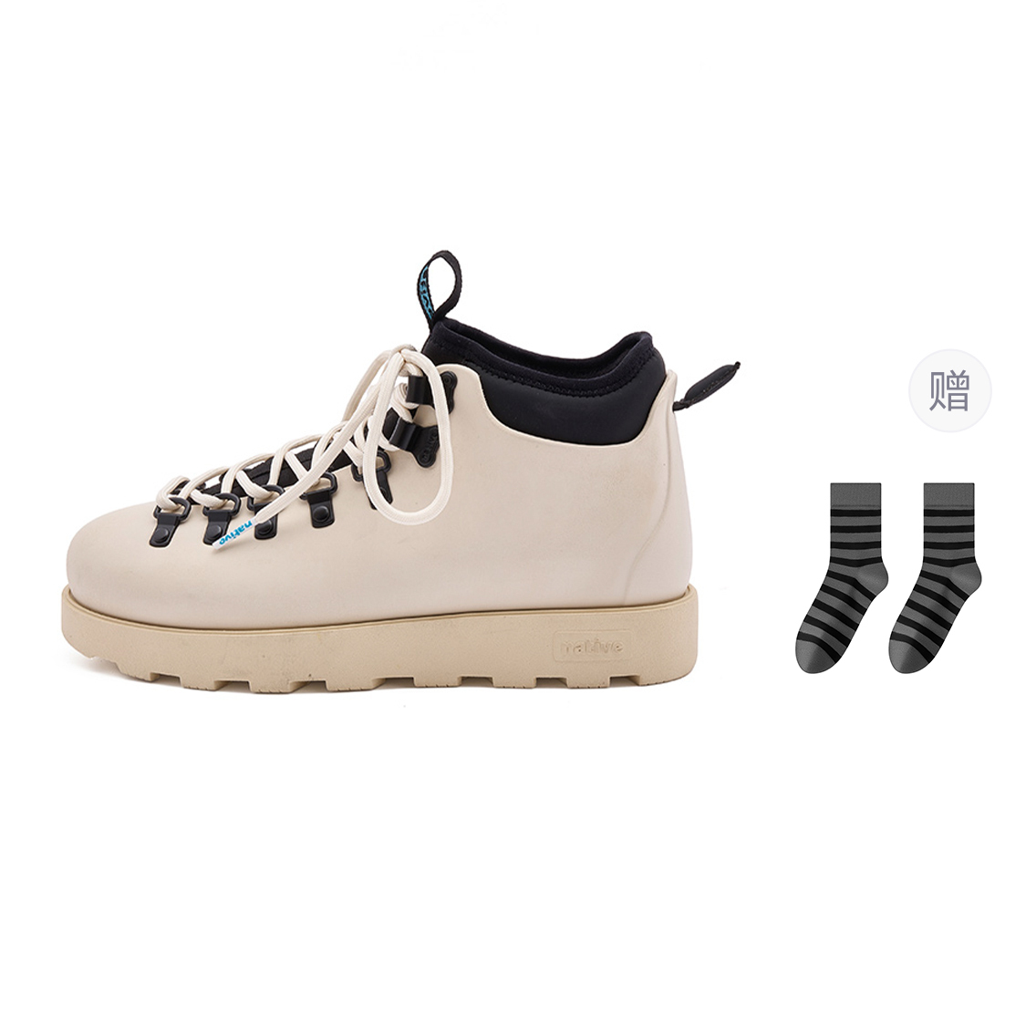 

Native Shoes Мартин Бут унисекс белый - пустынный серый | горный принт | экрю [В комплекте носки], цвет Desert Gray | Mountain Stamp | Ecru[Comes with Socks]