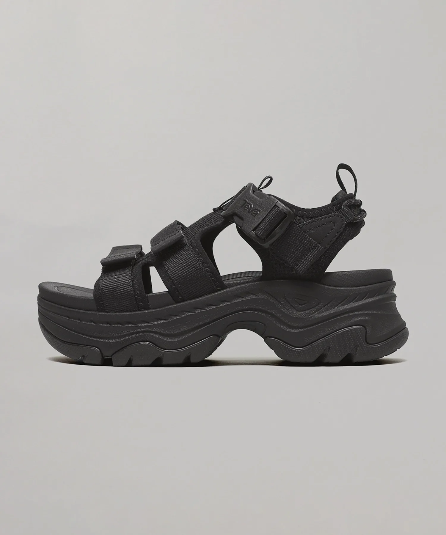 Мужские сандалии с платформенной подошвой Teva Hurricane Ampsole Gaila черные