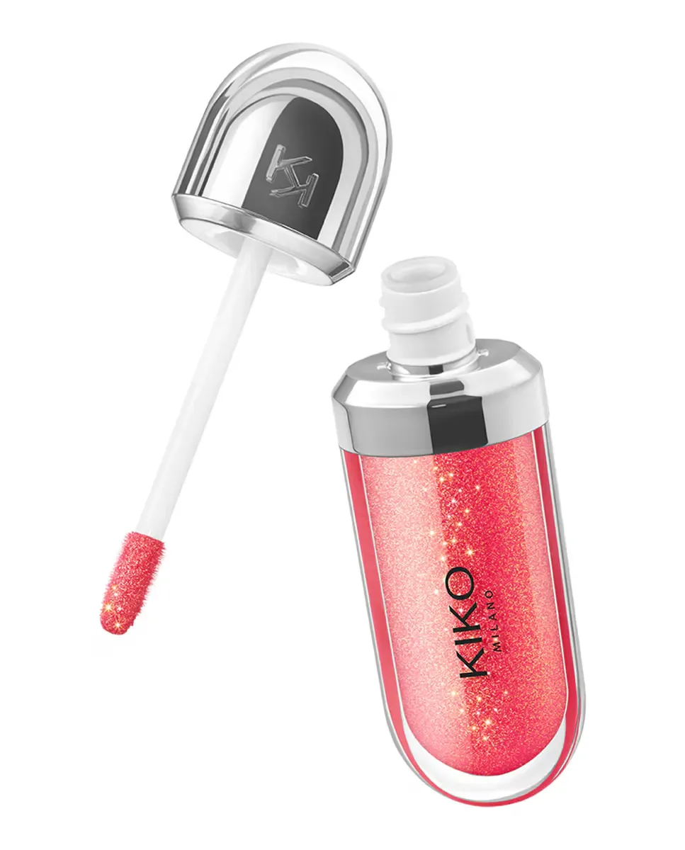 Увлажняющий блеск для губ 3D эффект Hydra Lipgloss Kiko Milano, 11 Golden Red — фото 4