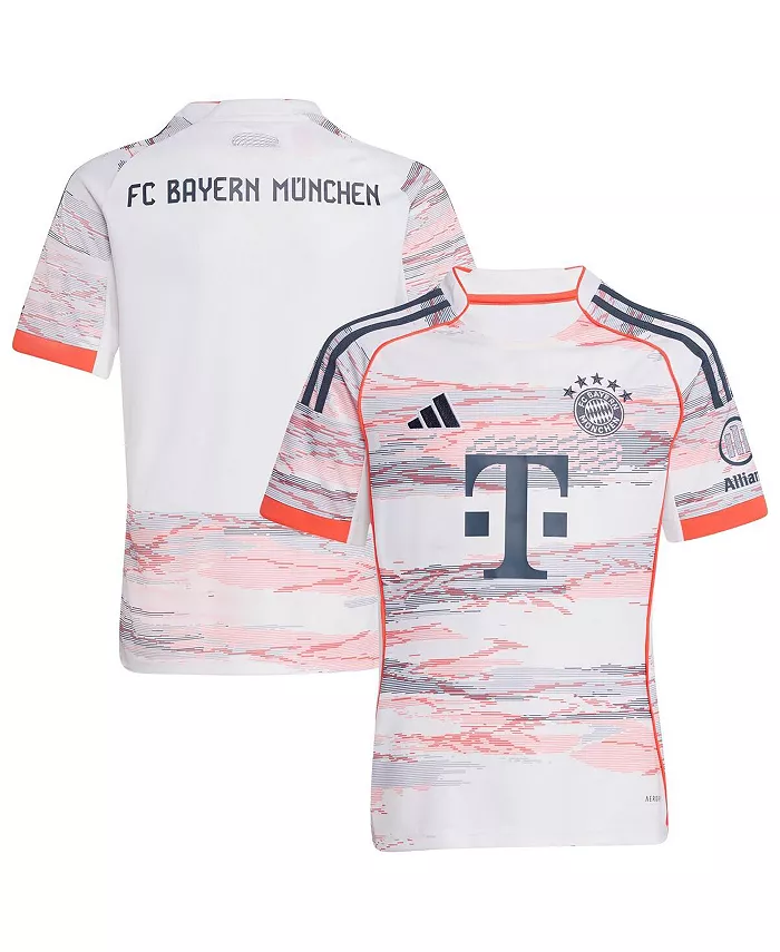 

Белая выездная реплика футболки Bayern Munich 2025/26 для старших мальчиков и девочек adidas