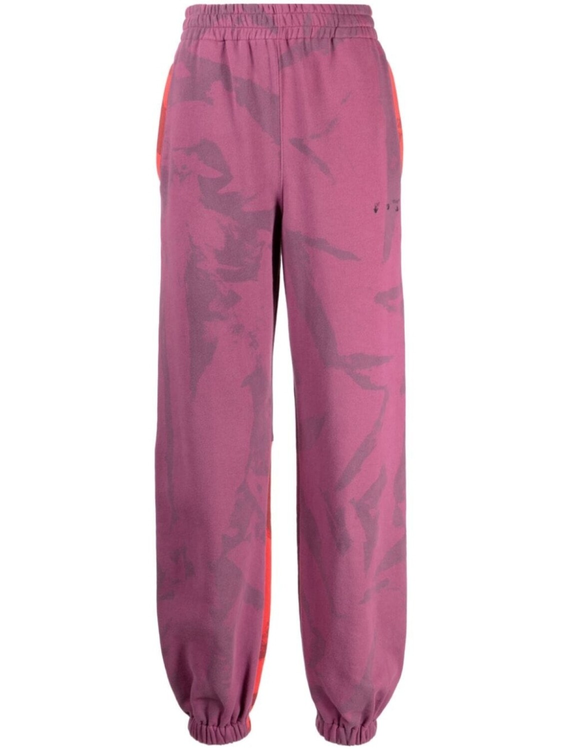 

Off-White abstract-print track pants, фиолетовый