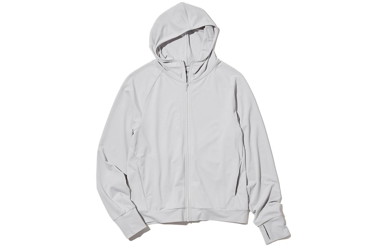 

Женская одежда для защиты от солнца Light Mist UNIQLO, светло-серый