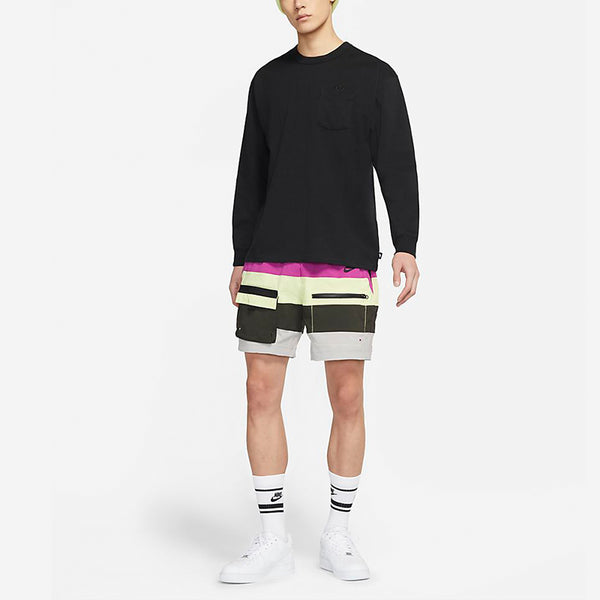 Футболка sportswear max 90 embroidered logo pocket long sleeves black Nike, черный — фото 3