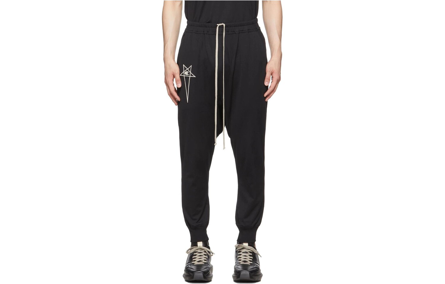 

Трикотажные спортивные штаны мужские черные Rick Owens Drkshdw, черный