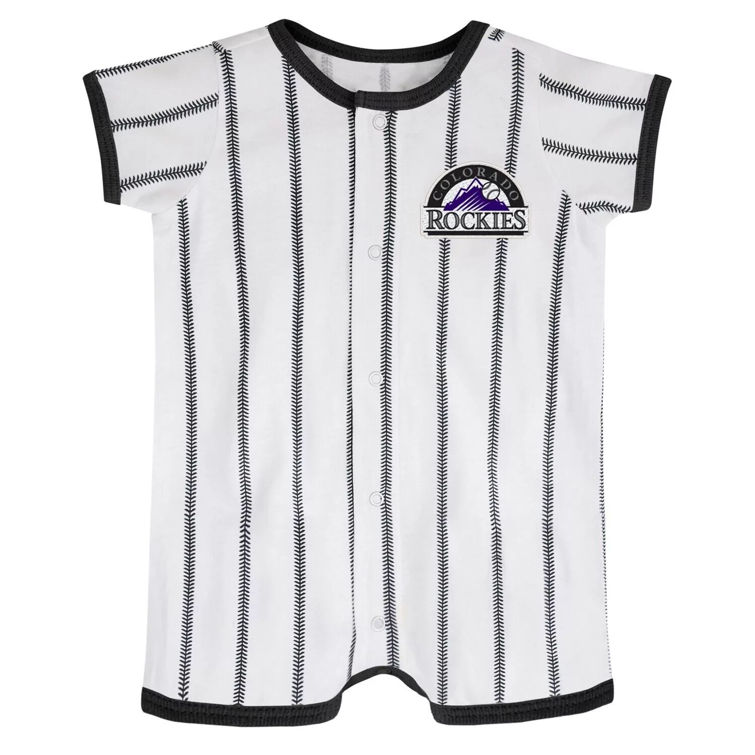 

Комбинезон в тонкую полоску Colorado Rockies Power Hitter Outerstuff, белый