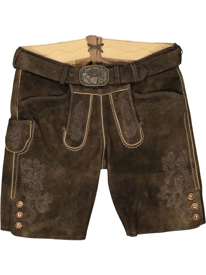 

Spieth & Wensky Кожаные брюки коричневого цвета