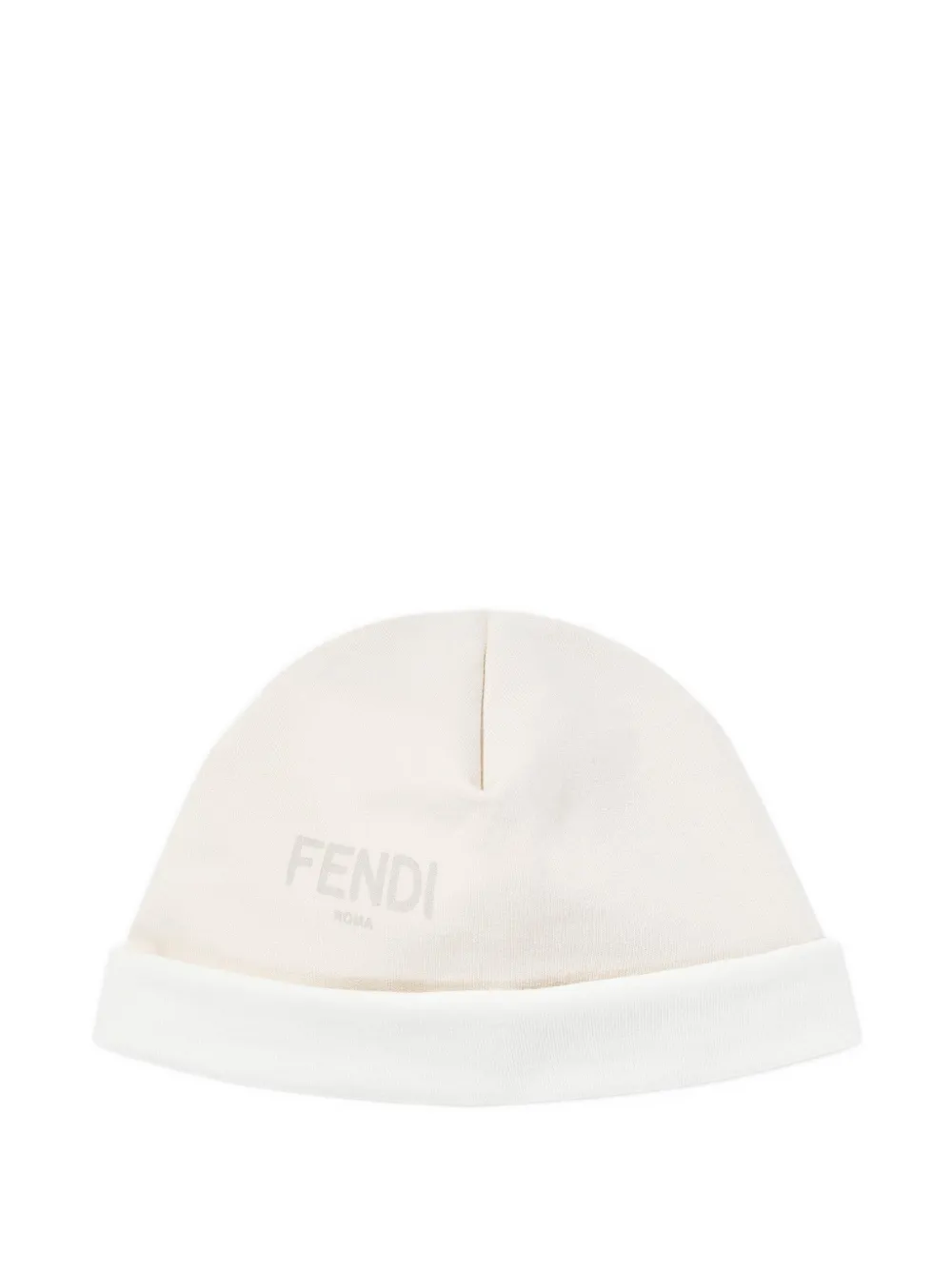 Комплект боди с логотипом Fendi Kids, бежевый — фото 3