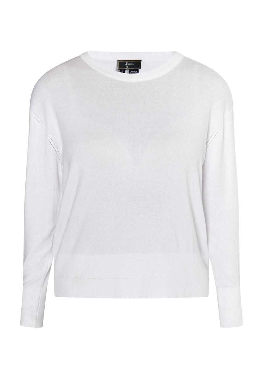 

Тонкий вязаный свитер faina Sweater Koosh, белый