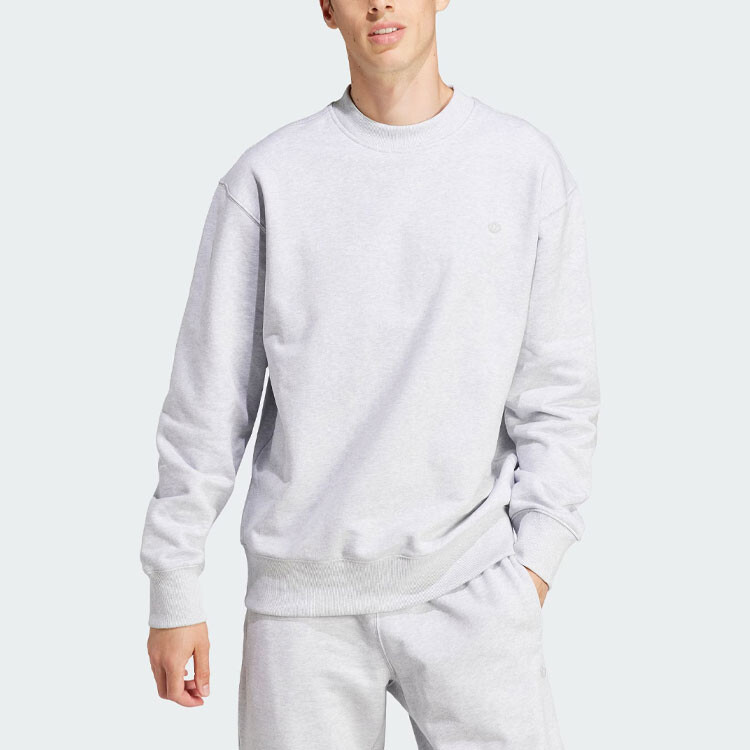 Толстовка мужская серии ADICOLOR светло-серого цвета Adidas Originals, серый — фото 2