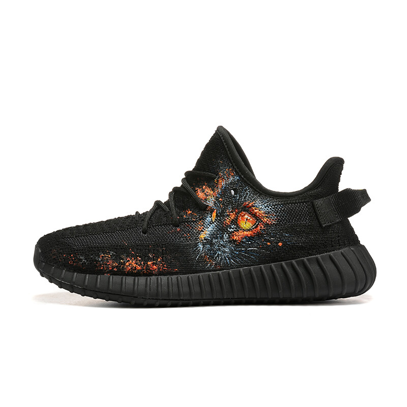 

Кроссовки adidas originals Yeezy Boost 350 V2 Lifestyle Shoes Unisex Low-top Black/Orange, черный