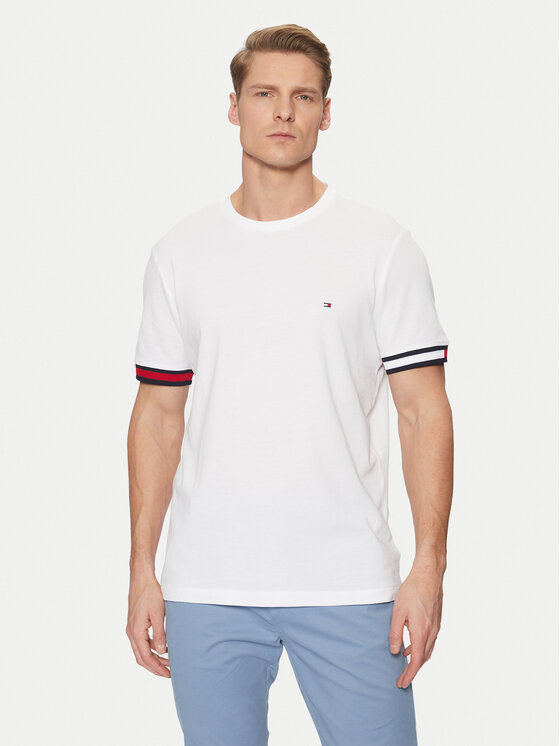 

Футболка обычного кроя Global Stripe MW0MW38078 Tommy Hilfiger, белый