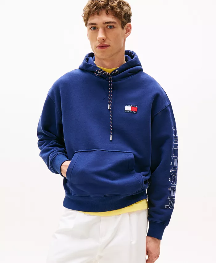 

Мужская толстовка с капюшоном для яхтинга с длинным рукавом Tommy Hilfiger, синий