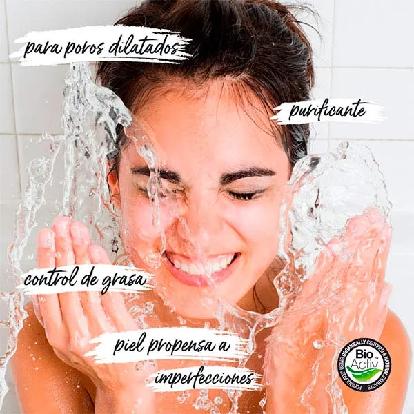 Гель для умывания Dr. Organic — Удаляет загрязнения, излишки масла и остатки макияжа Limpiador Facial De Carbón Activado, 200 мл — фото 2