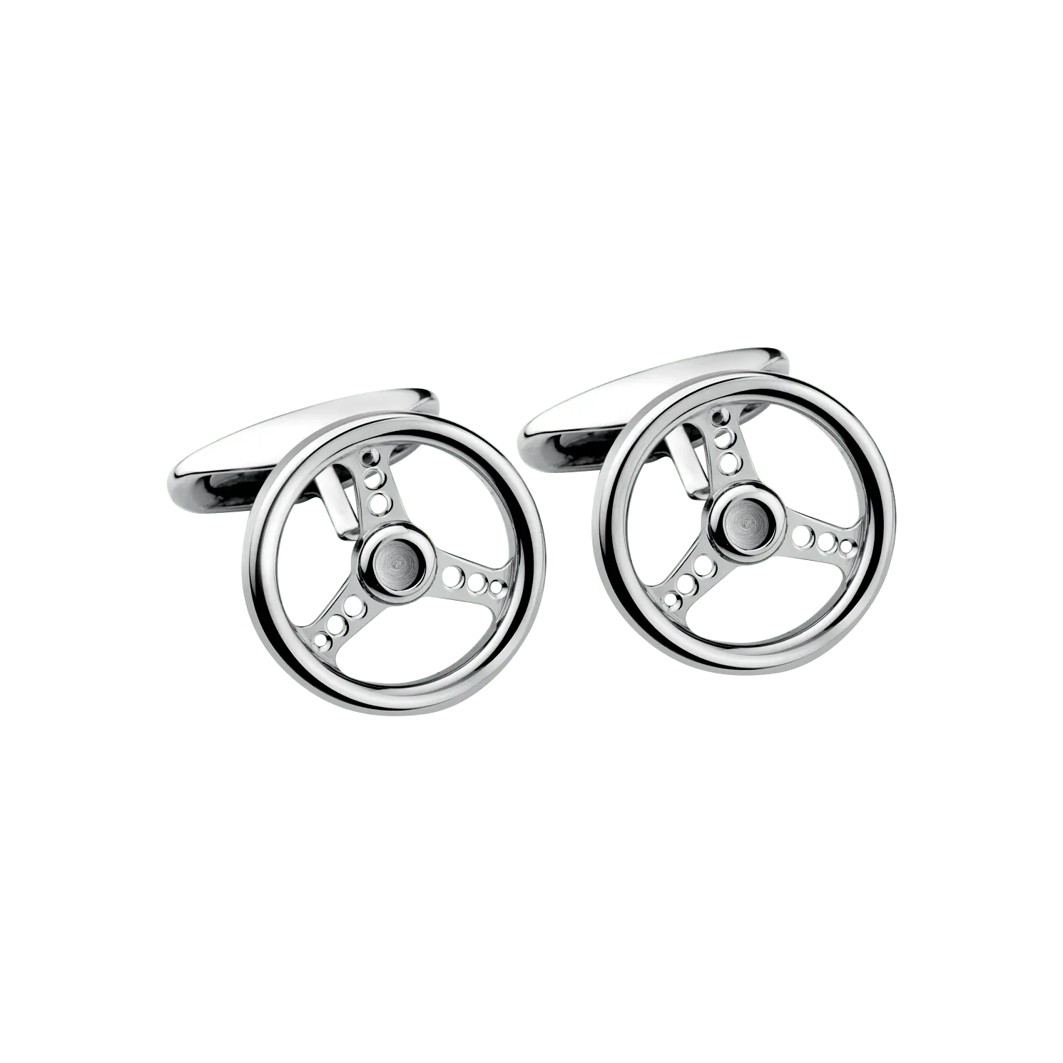

Запонки Chopard Racing steering wheel cufflinks - Нержавеющая сталь