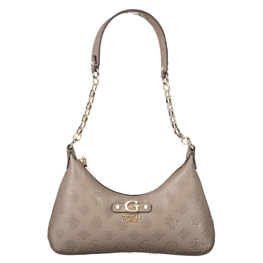 

Коричневая полиэтиленовая женская сумка Guess Shoes, коричневый