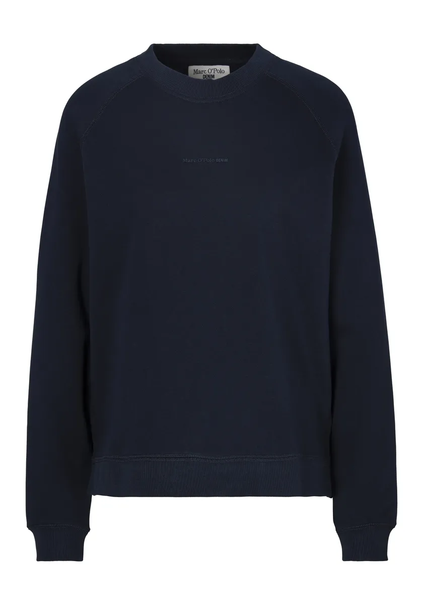

Толстовка Marc O'Polo DENIM современного О-образного силуэта, свободного кроя, рукава реглан, синий
