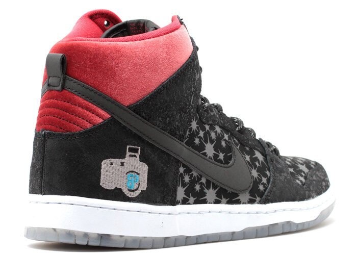 Кроссовки Nike Dunk High Prem SB BP QS 'Paparazzi', черный — фото 4