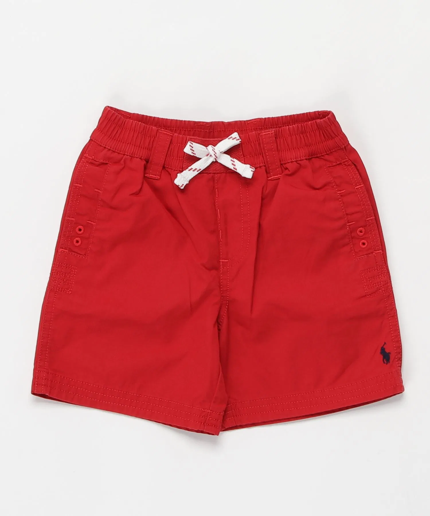 Детские хлопковые шорты POLO RALPH LAUREN красные — фото 3