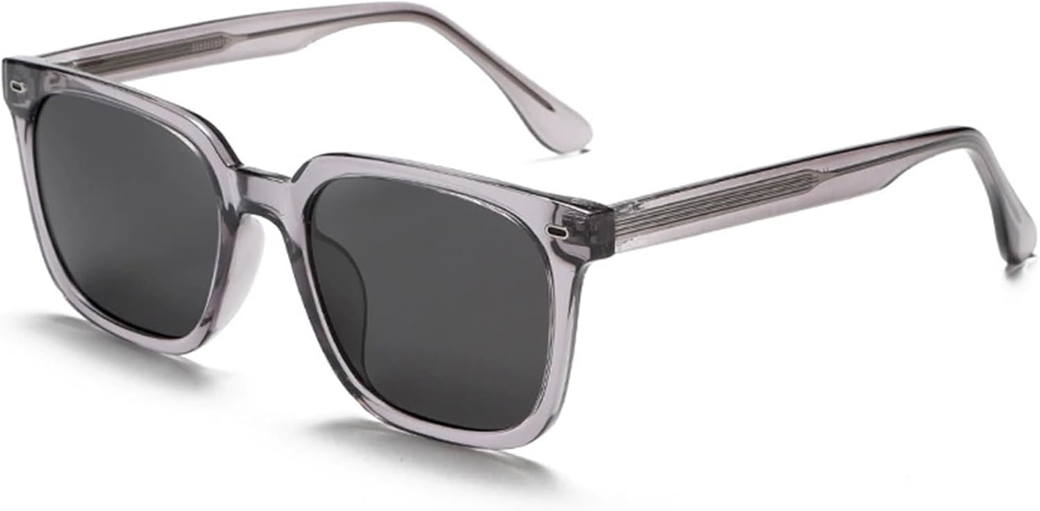 

Поляризованные солнцезащитные очки для женщин в стиле ретро, ​​квадратная оправа из материала TR90, легкая оправа, защита от УФ-излучения UV400, защита от бликов, стильные очки для вождения. B,1 Bubmari, B