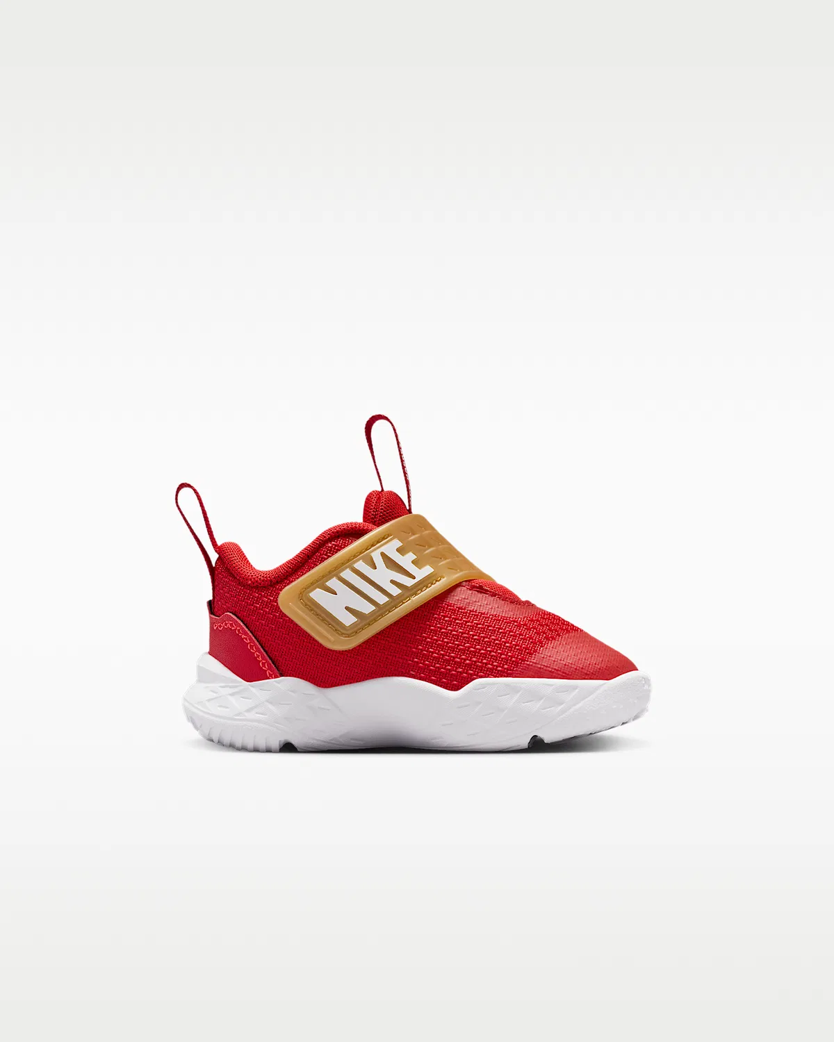 Детские кроссовки Nike Team Hustle D 12, University Red/Metallic Gold/Bright Crimson/White — фото 3