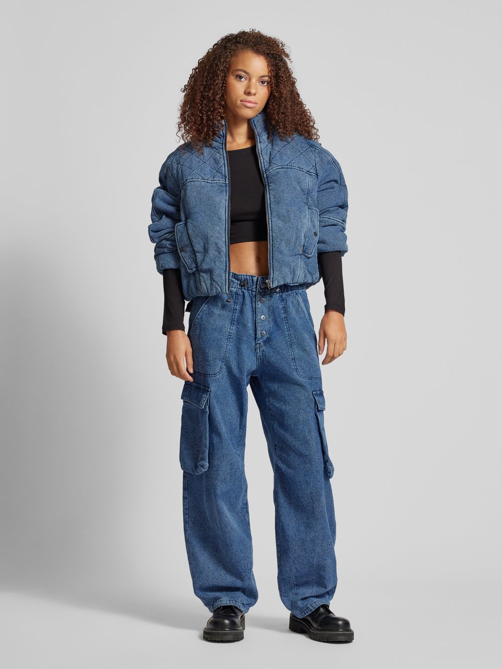 

Куртка-бомбер в джинсовом стиле G-Star Raw