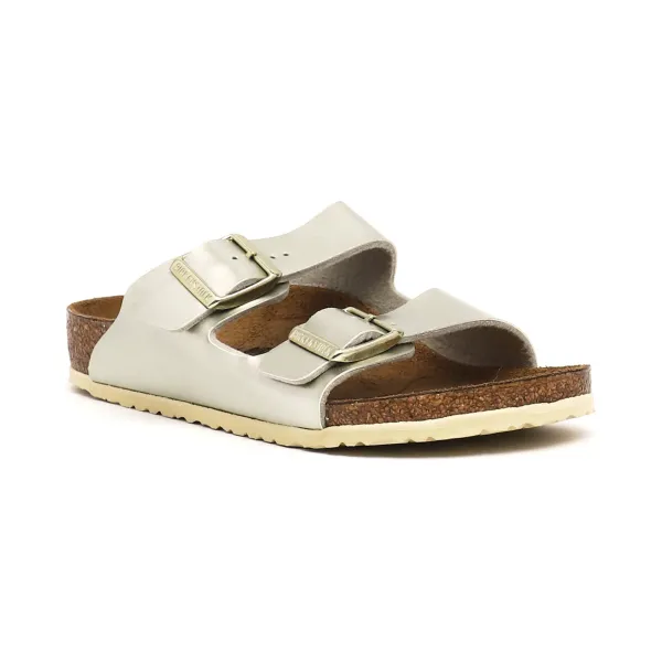 

Тапочки Arizona с добавлением кожи Birkenstock, золотой