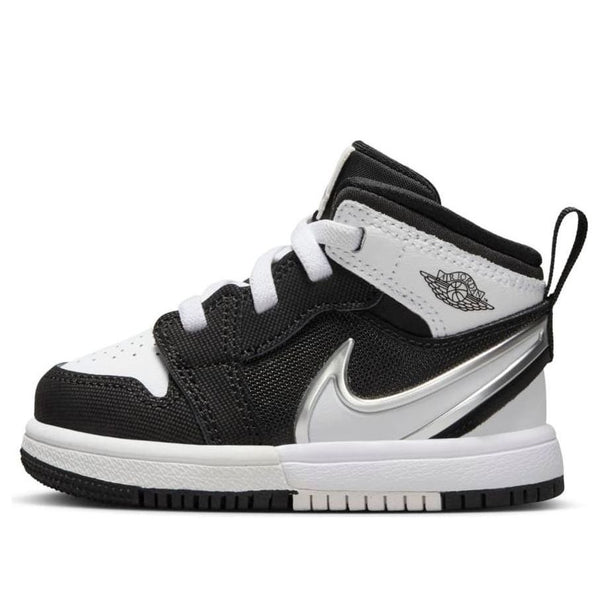 

Кроссовки 1 mid rm easyon 'black white' Air Jordan, черный