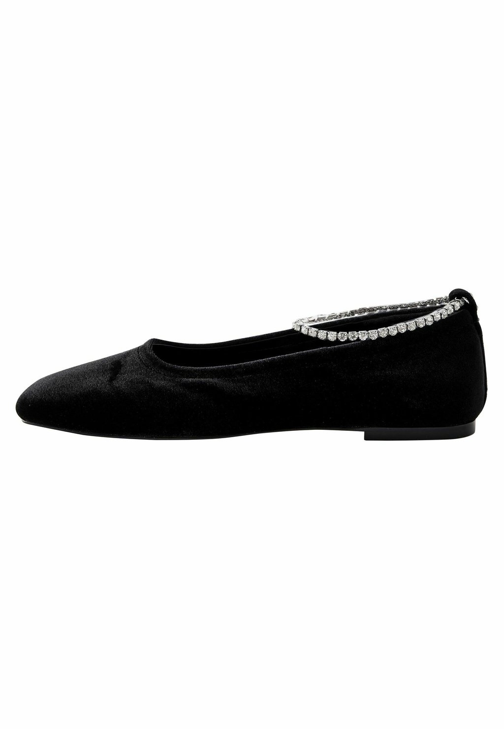 Балетки с ремешком на щиколотке FOREVER COMFORT® SQUARE TOE REGULAR FIT Next, черный