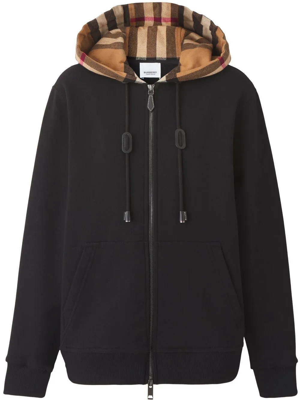 

Худи в клетку BURBERRY, черный