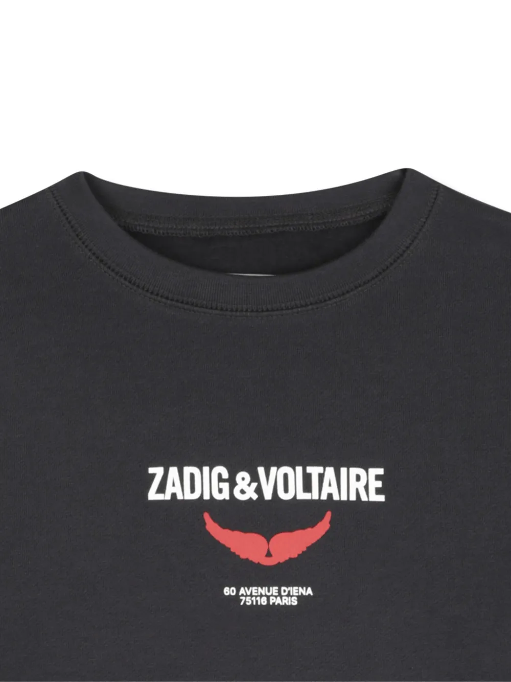 Толстовка с графичным принтом Zadig & Voltaire Kids, черный — фото 3
