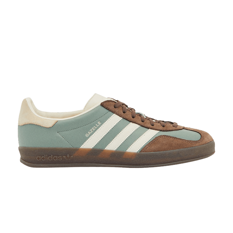 

Кроссовки adidas Gazelle Indoor 'Silver Green Earth Strata', зеленый