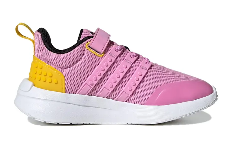 Racer TR21 Детские кроссовки Детские низкие розовые/желтые Adidas Neo, розовый — фото 2
