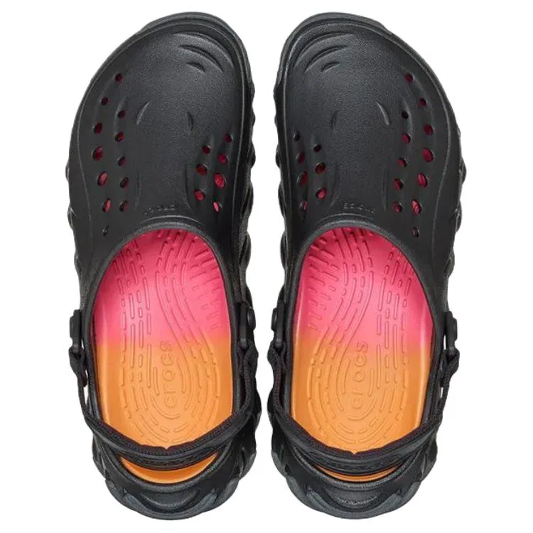 Сабо-клоги Echo Twilight Bobo Tanks Crocs черные — фото 4