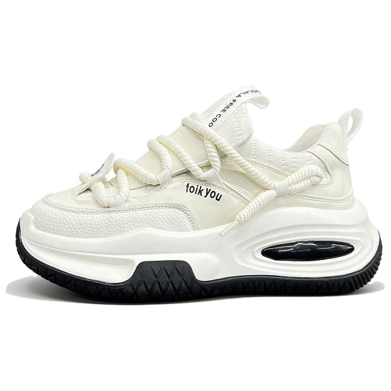 

ZUOSAISI Износостойкие дышащие низкие массивные кроссовки мужские белые, цвет White