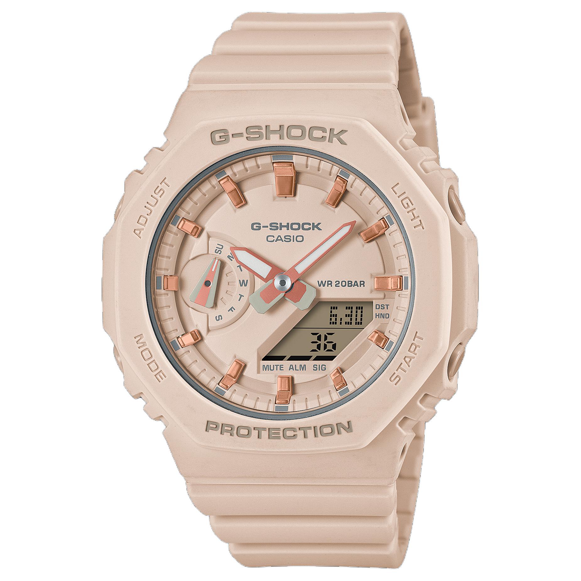 

CASIO Часы Women's Liquid Crystal/Analog Dual Display Series Pink Watch GMA-S2100-4A, Pink Watch Dial