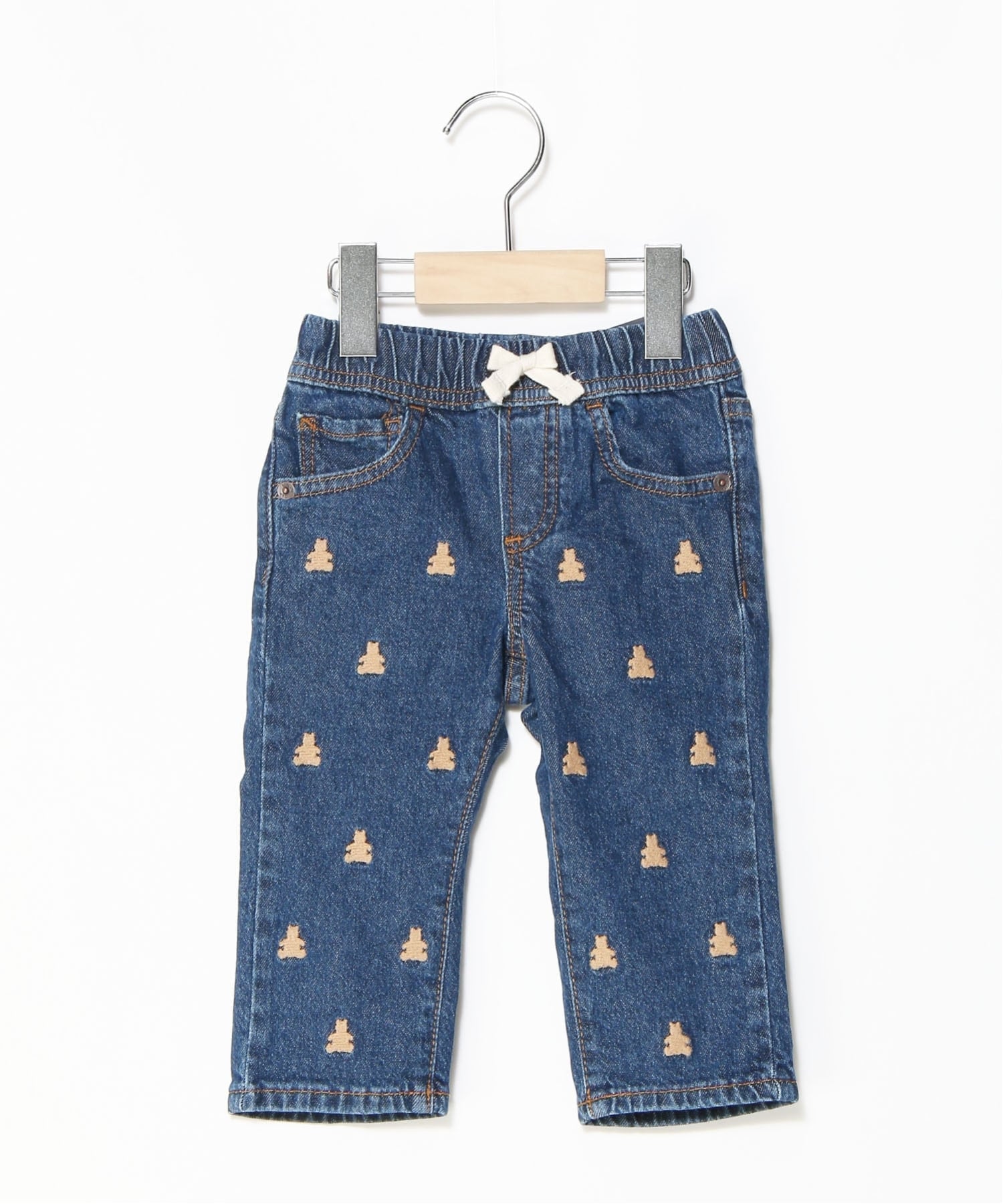 Джинсы babyGap Pull-On Original Straight Denim Gap, MEDIUM_WASH — фото 3