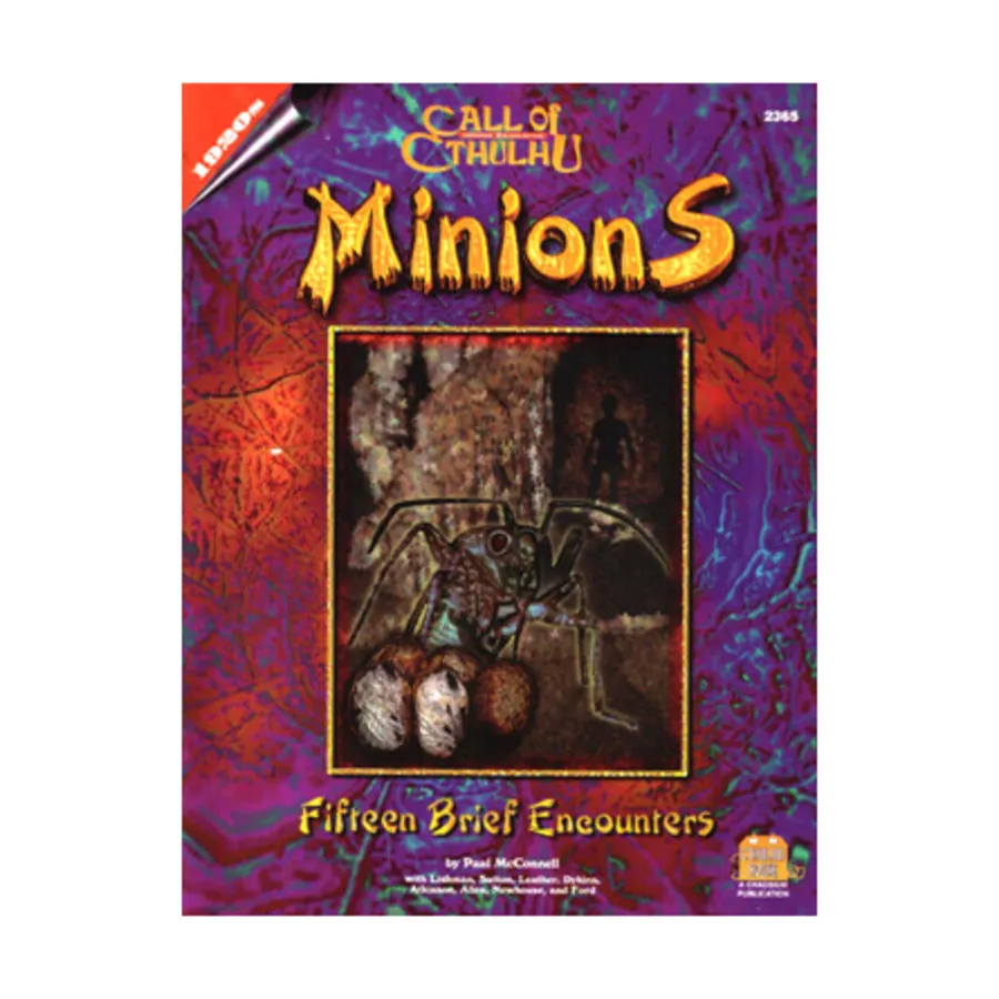 

Модуль Minions, Call of Cthulhu - Adventures & Modules (Chaosium 1st-5.5 Editions)