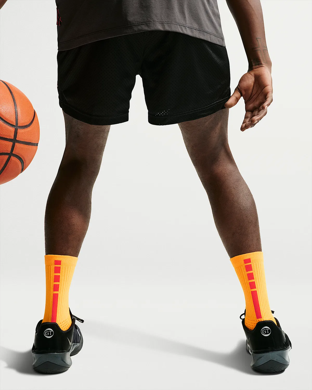 Носки Nike Elite 2.0 с амортизацией (1 пара), Laser Orange/Wolf Grey/Black/Bright Crimson — фото 4