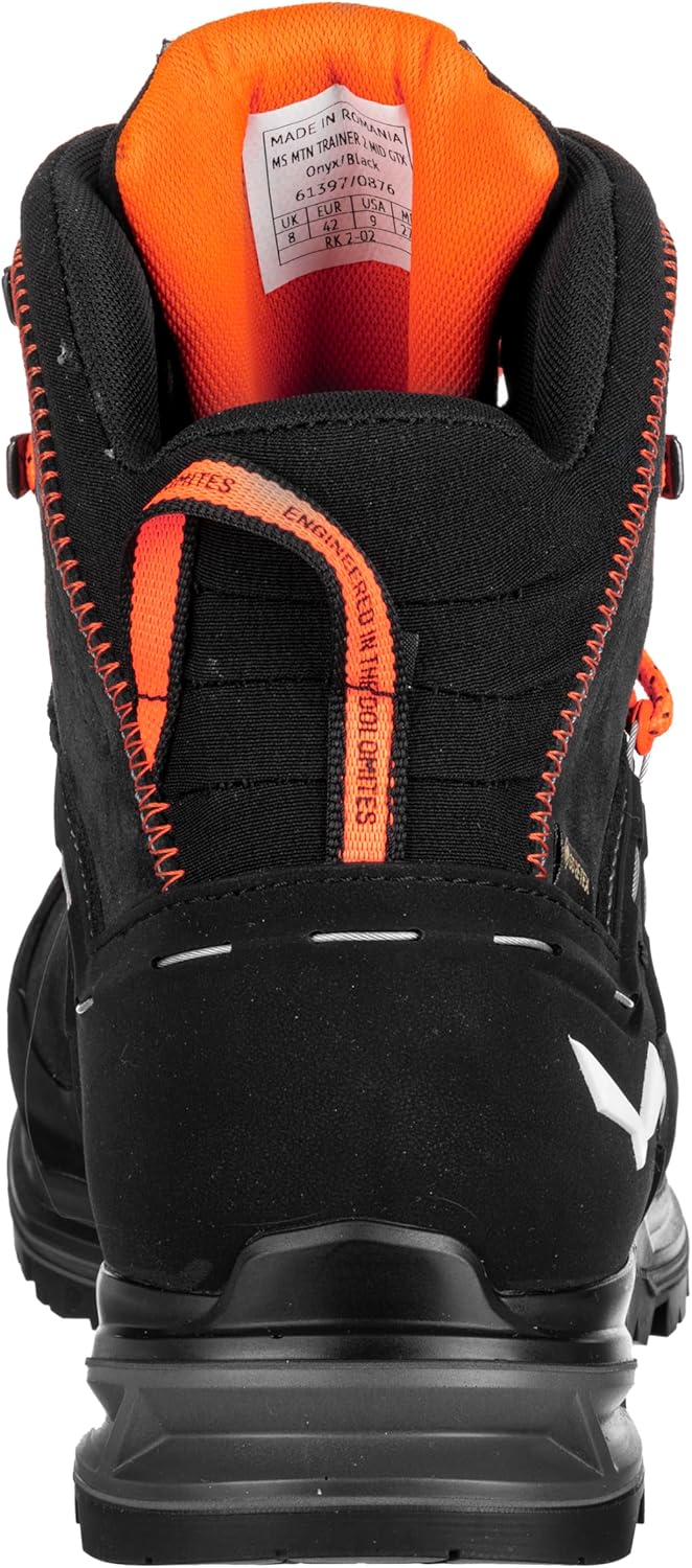 Мужские походные ботинки Salewa Mountain Trainer 2 Mid с водонепроницаемой мембраной Gore-Tex GTX, черный — фото 3