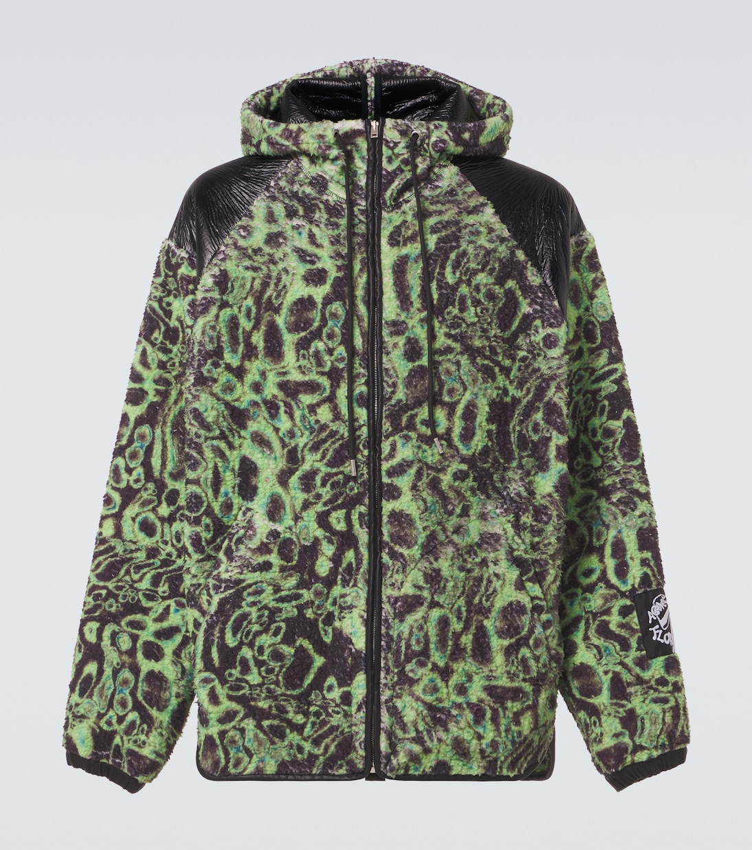 Флисовая куртка с принтом Acne Studios, Green/Black