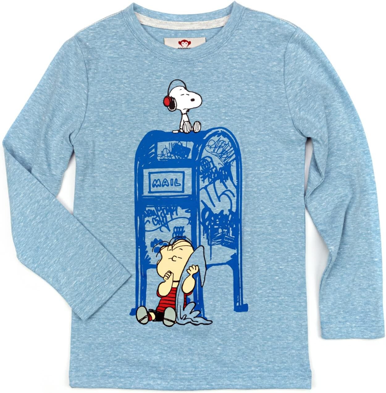 

Футболка Appaman Appaman X Peanuts In The City Graphic Tee, цвет Light Blue Heather